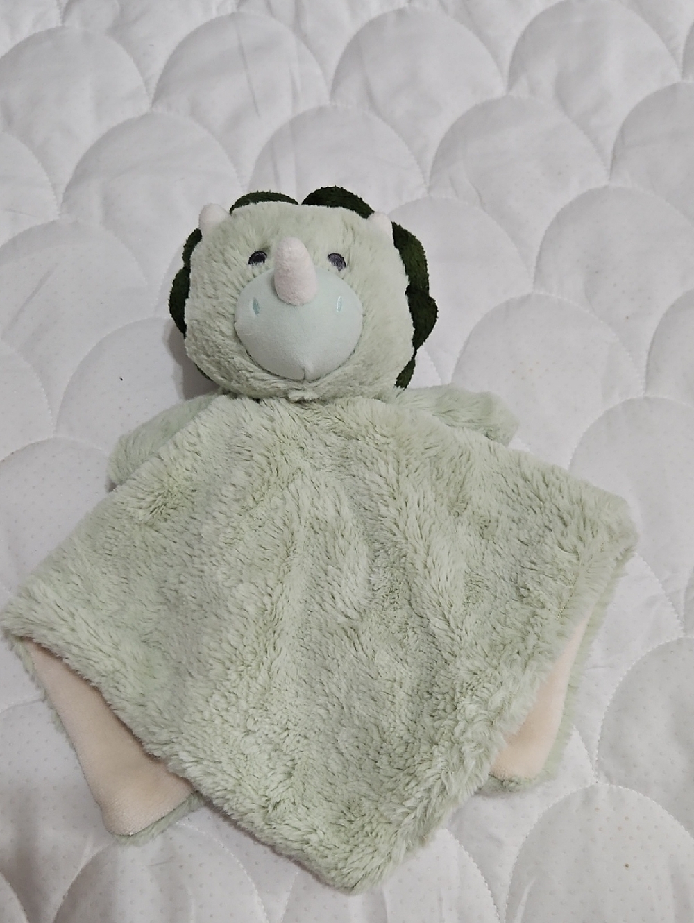 Plush Dino Security Blanket - Light Green